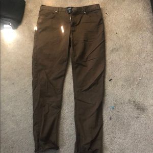Brown slim fit chino pants